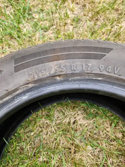 4 sets all season tire 215/55/R17. Brand is Continental. used one season. please email.