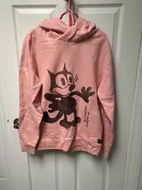 Felix the Cat Pink Sweatshirt Hoodie 
