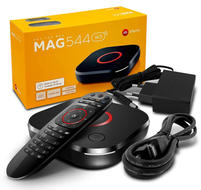 Brand New Mag 544W3 Iptv set top box for sale. in Cell Phone Accessories in Oshawa / Durham Region
