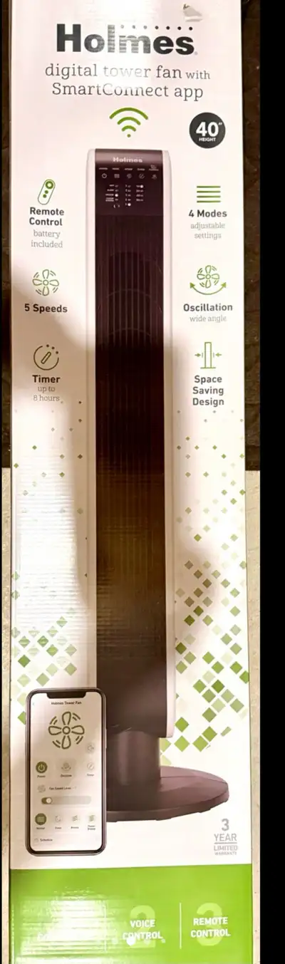 Brand new manufacture packed Tower fan with smart connect, View more