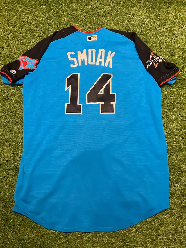 2017 All Star Authentic Majestic Justin Smoak Toronto Blue Jays in Baseball & Softball in City of Toronto - Image 2