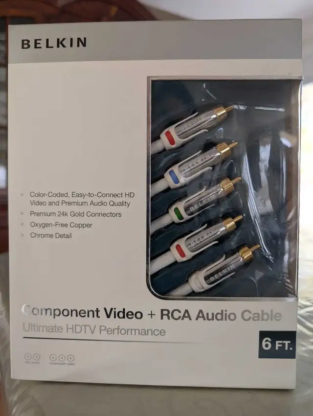 Audiophile 24K gold RCA cable Ends & Oxygen Free Copper cores