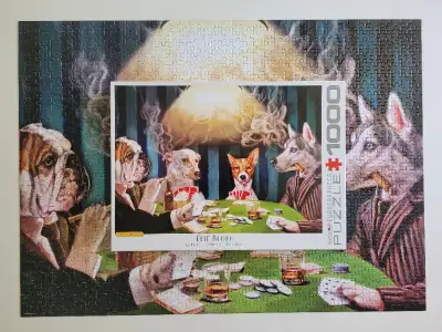 Casse-tête 1000 mcx. Eurographics - Les chiens jouent au poker Complet J'ai d'autres casse-têtes à v...