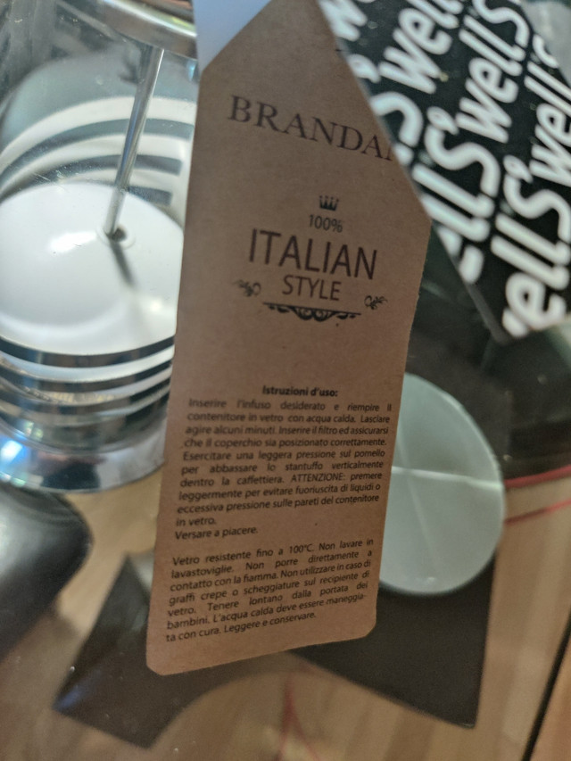 Brandic Italian Style French Press Coffee Maker  in Coffee Makers in Markham / York Region - Image 2