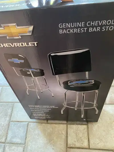 Chevrolet Swivel Bar Stool with Backrest, View more