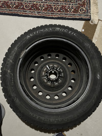 Used winter tires on rim