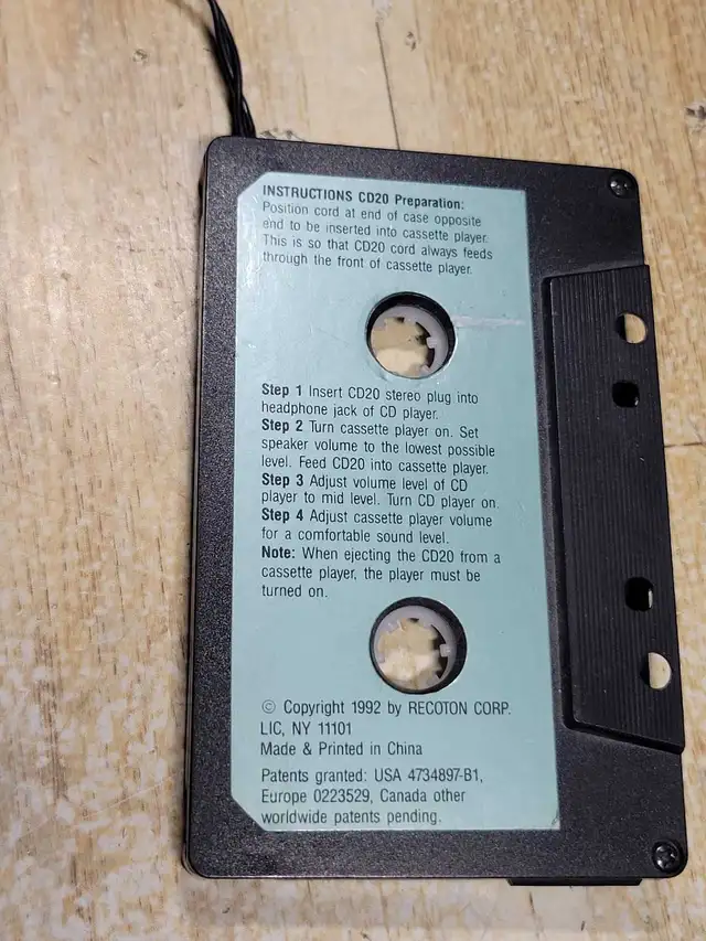 Koss compact disc car cassette adaptor in good condition 584654887689932802