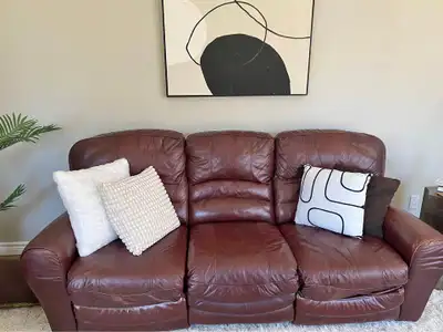 Leather Sofa and Loveseat Set, View more