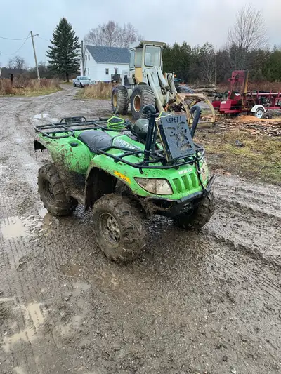 Selling my used Arctic Cat ATV, it's green and ready for some off-road adventures! It's got some wea...
