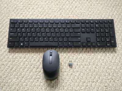 Dell wireless keyboard and mouse set, View more