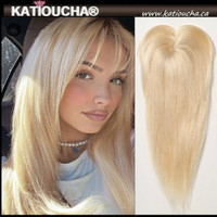 Blonde Clip-On Hair Topper Wiglets - Europeen Human Hair