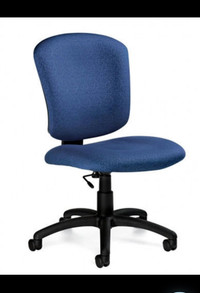 New Global Supra X Armless Medium Back Office Chair 5337-6