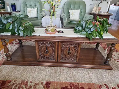 Wood coffee table, View more