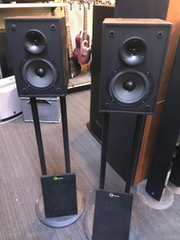 NUANCE HT1 SET SPEAKERS CENTRE & REARS ON STANDS