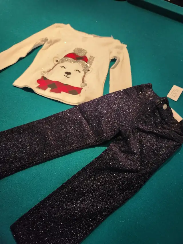 NEW Childrens Place 24 month top & jeggings