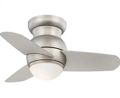Minka-Aire F510L-BS, Spacesaver 26" Ceiling Fan, Brushed Steel , View more