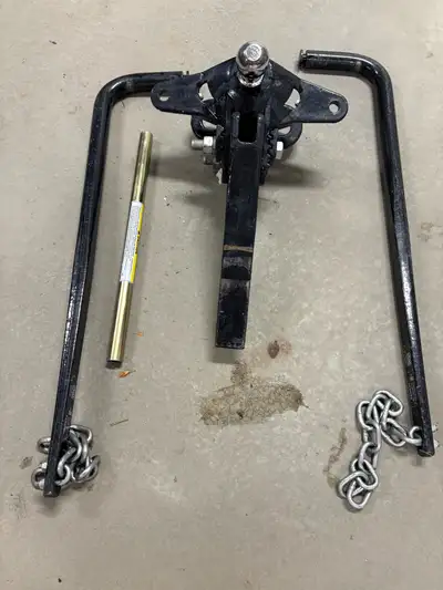 Separately: $150 hitch head $150 for both spring bars $100 for one spring bar
