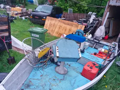 chaloupe princecraft springbook resorter 14 pi avec yamaha 30 hp 2 temps 3 cylindre avec troling pla...