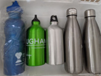$5  for 5 NEW water bottle (sport, bike), used Thermo bottles