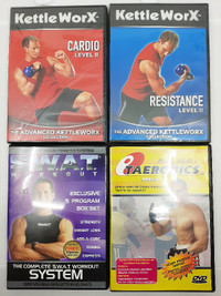 Various Workout DVD Set Health Nutrition Fitness