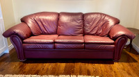 Leather Sofa - Made in Canada