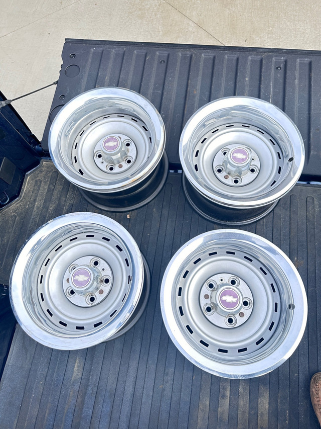 15"x 8" GM Rally Wheels PENDING in Tires & Rims in Strathcona County
