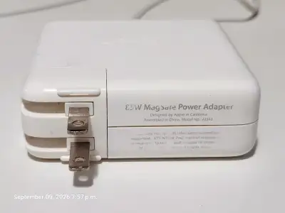 Used original Apple 85W MagSafe 1 Power Adapter (A1343), View more