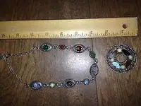 Vintage Scottish pebble jewelry