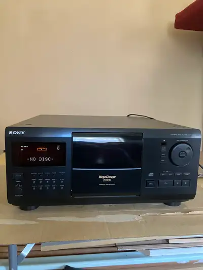 Holds 200 CDs so you can listen to your music for days