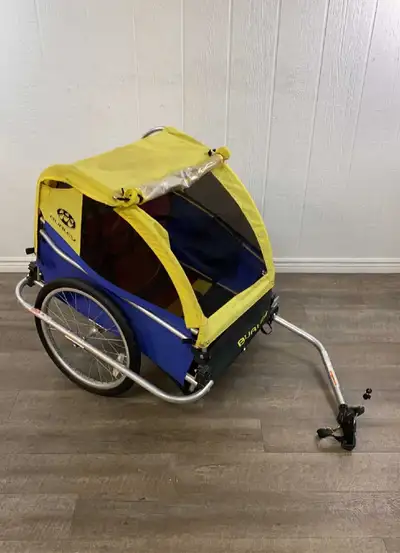 Burley double child bike trailer / stroller, View more