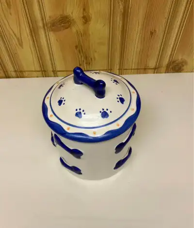 dog treat ceramic container , View more