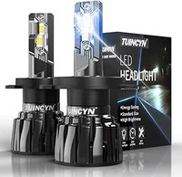 H1 LED Headlight Bulbs (2-Pack) +400% Brightness 80W 12000LM 600