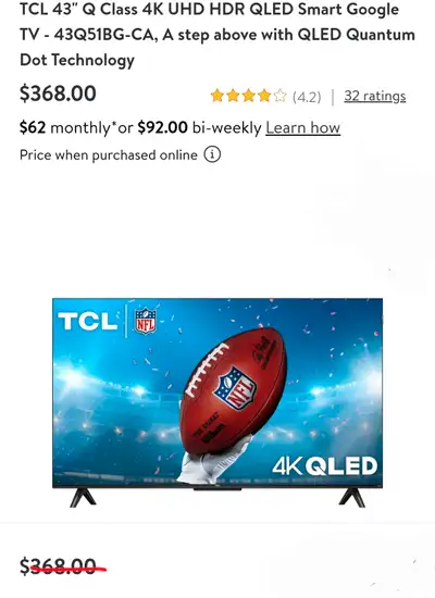 These are all new TCL 43" Q Class 4K UHD HDR QLED Smart Google TV - , A step above with QLED Quantum...