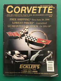 CORVETTE catalog from ECKLER’S  circa 1996