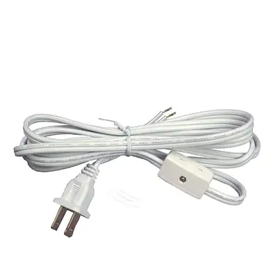 Corde avec Interrupteur Blanc | Lampcord with Switch.