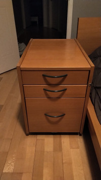 Ikea Galant 3-drawer Side Table Beech Veneer