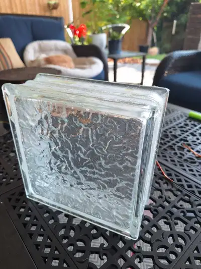 8×8×3 Glass Blocks. I have 70 of these. Like new ! 5 buck each.