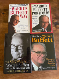 Warren Buffett Books - The Snowball, Warren Buffett Way...