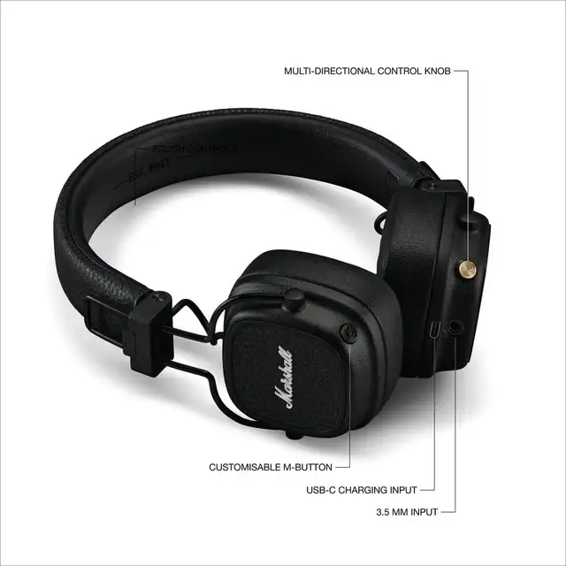 Marshall Major IV, V, Bluetooth Wireless Headphones63860082514433121