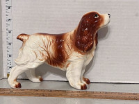 Ceramic Spaniel Dog Figurine 6" X 7"  JAPAN