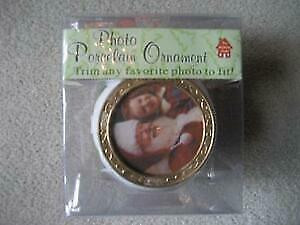 BRAND NEW CHRISTMAS TREE PORCELAIN PHOTO ORNAMENT in Holiday, Event & Seasonal in Hamilton