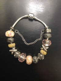  Sterling silver bracelet  with charms