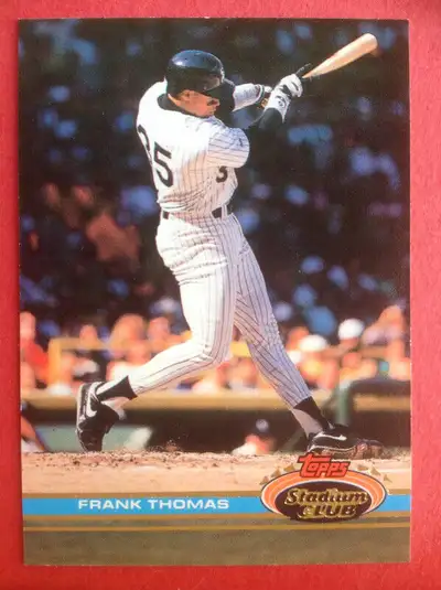 1990 Topps Stadium Club Baseball Card #57. ~ Frank Thomas ~, View more