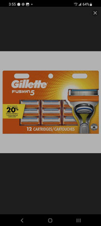 Gillette fusion 5 12 pk new never opened 