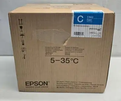 New! Epson SureColor F Series DS Cyan Ink T7412, View more