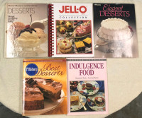 5 Dessert Cookbook Lot for Sale