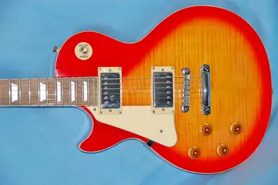 Epiphone Gibson Les Paul left handed 1998 with flame maple top., View more