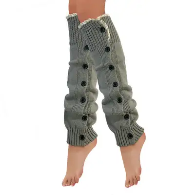 Leg Warmers button and lace detail , View more