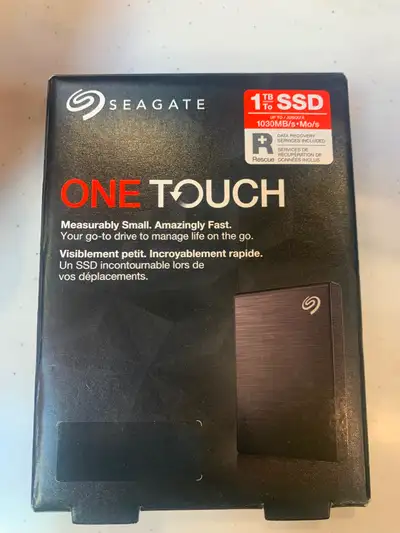 Seagate One Touch 1TB USB 3.2 External Solid State Drive, View more