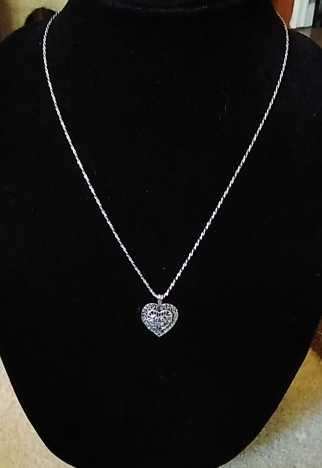 Sterling silver necklace and ring in Jewellery & Watches in Saint John